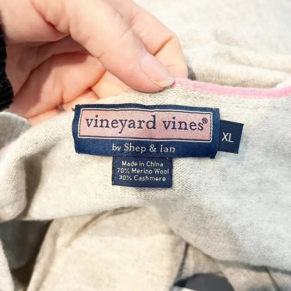 Vineyard Vines Light Beige Open-Front Ruffled Cardigan - Picture 2 of 8